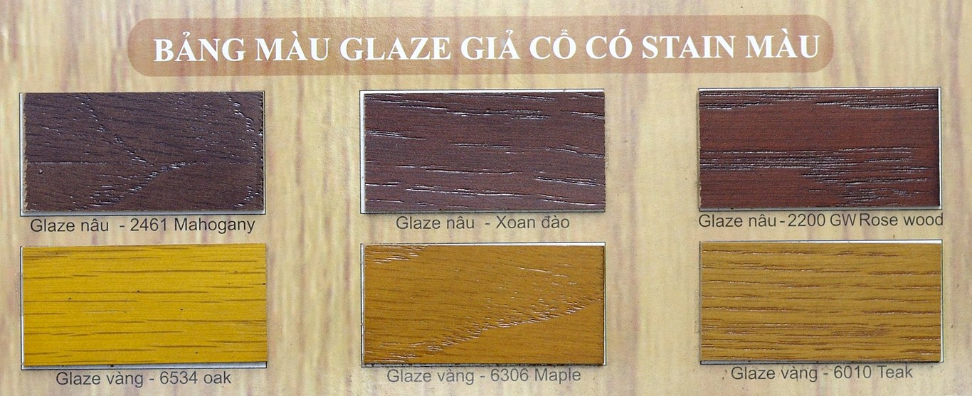 Glaze màu các loại